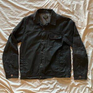 Flint and Tinder Flannel-Lined Waxed Trucker Jacket